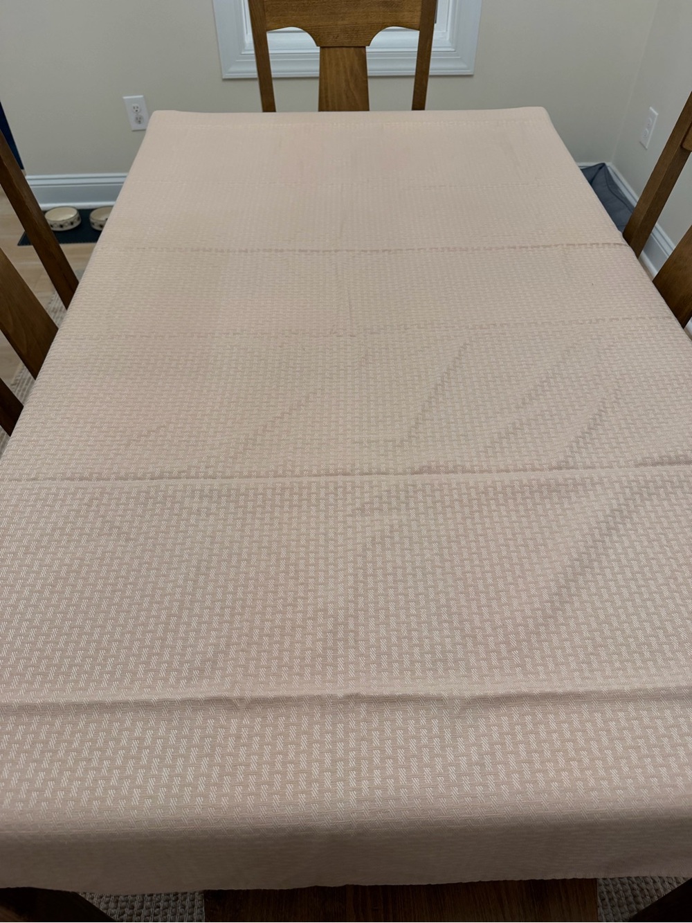 Classic Textured Tablecloth - Blush Pink
